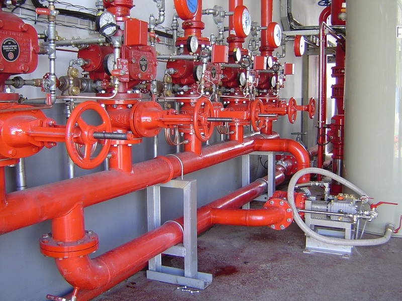 Standards for pressure testing of fire-fighting water supply pipes